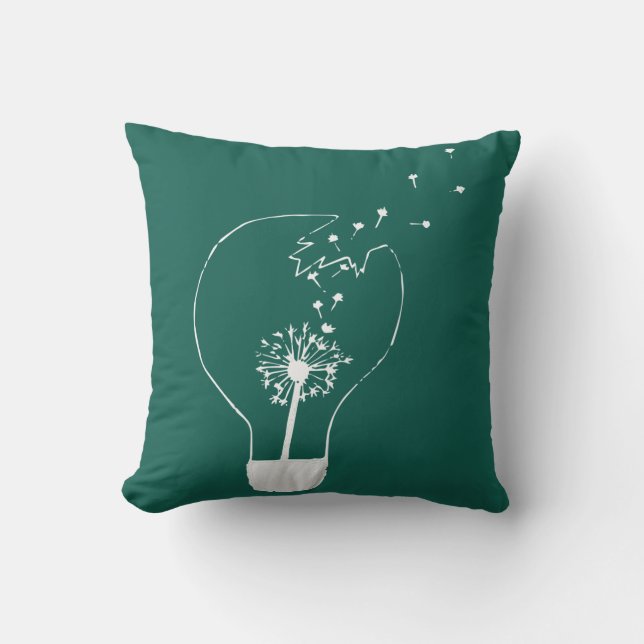 Faire un vœu Coussin de jet abstraite Fleur de pis (Recto)