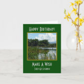 Faire Une Carte D'Anniversaire De Pêche Souhaite (Fleur jaune)