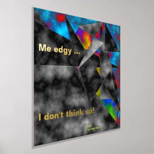 "Faire une déclaration" Impression à l'huile de mu (Poser)