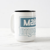 Faire une différence - Typographie audacieuse Mug  (Devant gauche)