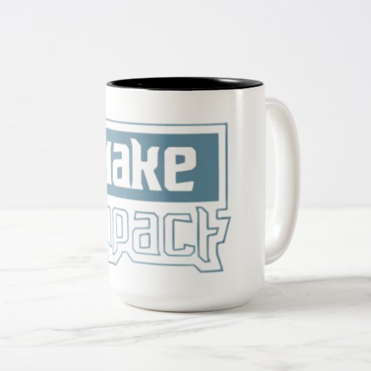 Faire une différence - Typographie audacieuse Mug  (Devant droit)