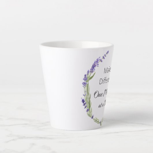 Faire une différence Un instant Latte Mug (Devant)