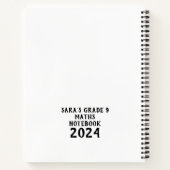 Faire une école de notes ou travailler Carnet spir (Dos)