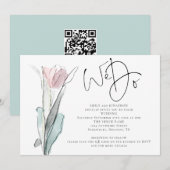 Faire une invitation de mariage avec un code QR ph (Devant / Derrière)