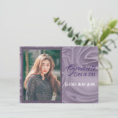 Faire vieille invitation de graduation photo lavan (Debout devant)