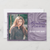 Faire vieille invitation de graduation photo lavan (Devant)