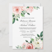 Fairepart de mariage à code QR avec collage de pho (Devant)