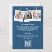 Fairepart de mariage à Santorin Grèce avec QR Code (Dos)