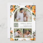 Fairepart de mariage avec code QR en pot Mason Cit (Dos)