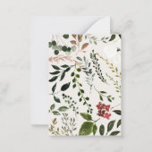 fairepart de mariage budget rustique floral cerf b (Dos)