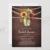 Fairepart de Mariage Code QR Tournesols Bourgogne (Devant)