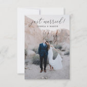 Fairepart de Mariage Mariés en Elopement (Devant)