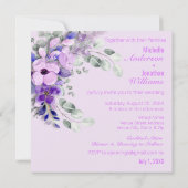 Fairepart de mariage simple M. et Mme (Dos)