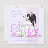 Fairepart de mariage simple M. et Mme (Devant)