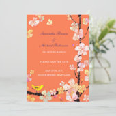 Fairepart de mariage Sweet Sakura Save the Date (Debout devant)