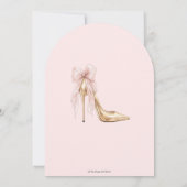Fairepart de naissance Couquette Blush Ruban Arc M (Dos)