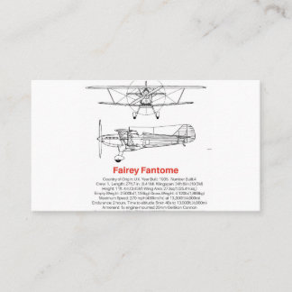 Fairey Fantome Visitekaartje