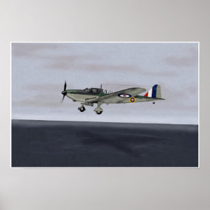 Fairey Fulmar Fighter 1940 Poster
