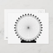 Fairground Big Wheel Briefkaart (Voorkant / Achterkant)