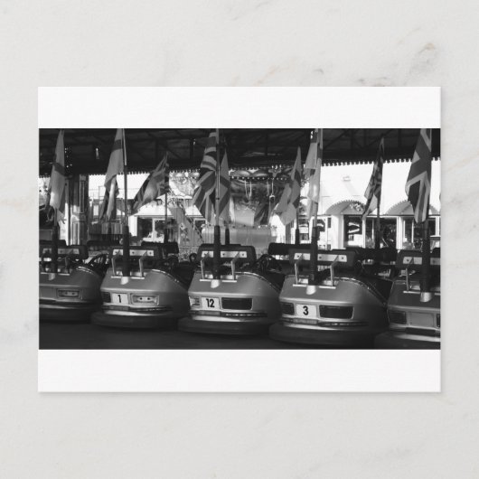 Fairground Dodgem Bumper Car Post Card Briefkaart (Voorkant)
