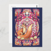 Fairground Fox Briefkaart (Voorkant / Achterkant)