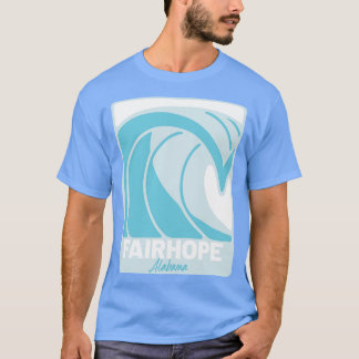 Fairhope Beach Alabama Atlantische Oceaan AL crash T-shirt