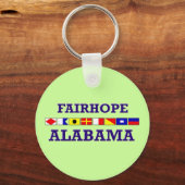 Fairhope Flag Sleutelhanger (Voorkant)