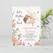 Fairies Anniversaire Fête Invitation (Debout devant)