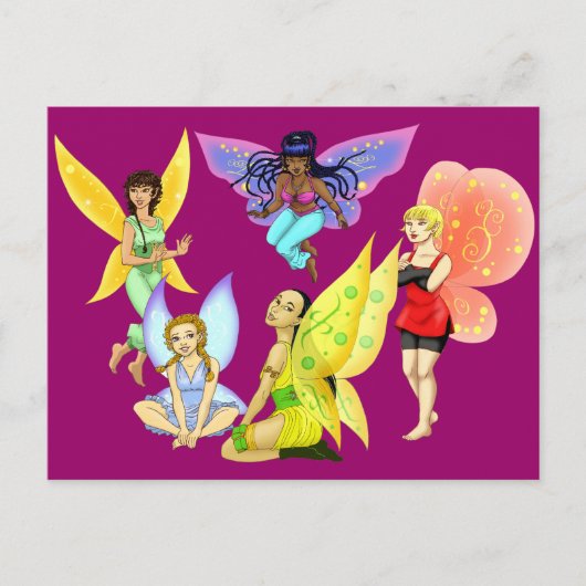 Fairies Briefkaart (Voorkant)