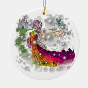 Fairies, Castles, Knachten Keramisch Ornament