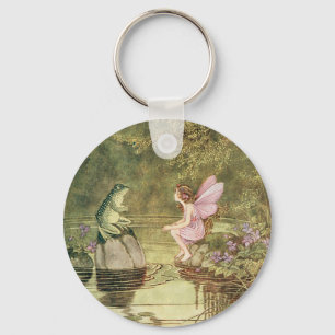 fairies en kikkers sleutelhanger