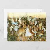 Fairies en konijn briefkaart (Voorkant / Achterkant)