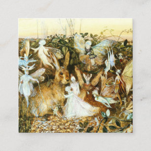 Fairies en konijn informatiekaartje