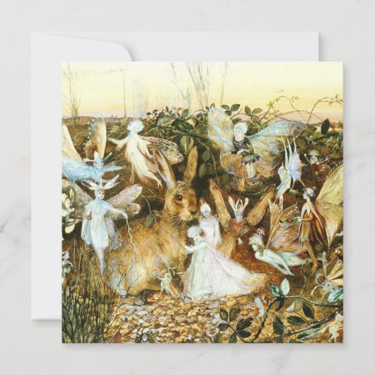 Fairies en konijn kaart (Voorkant)