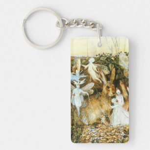 Fairies en konijn sleutelhanger