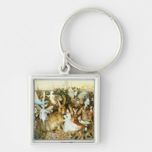 Fairies en konijn sleutelhanger