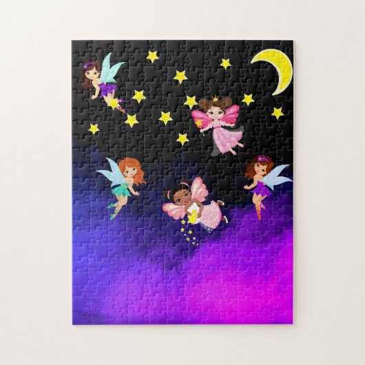 Fairies en sterren legpuzzel (Verticaal)