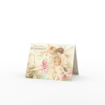 Fairies Faire-part Voulez-Vous Être Ma Bridesmaid