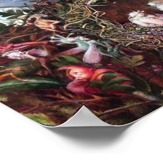 Fairies in a Birds Nest, John Anster Fitzgerald Poster (Hoek)