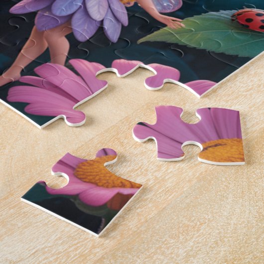 Fairies in a flower garden puzzle (Côté)