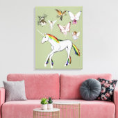 Fairies Kleur de Unicorn Canvas Afdruk (Insitu (Woonkamer))