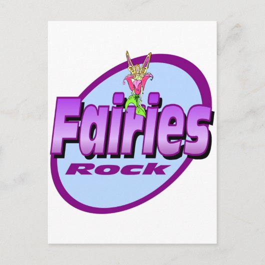 Fairies Rock Briefkaart (Voorkant)