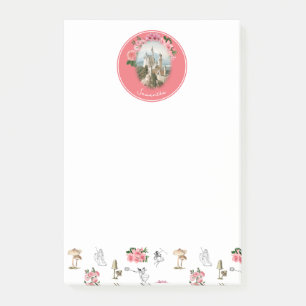 Fairies Roze Bloemen Mushroom Fairy Kasteel Monogr Post-it® Notes
