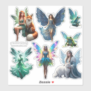 Fairies Sticker Sheet door Michaeline McDonald