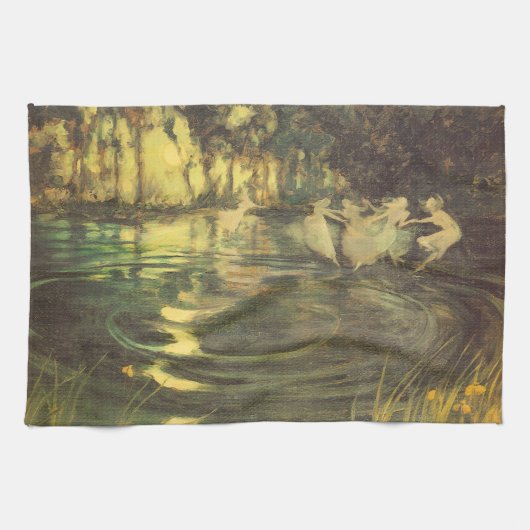 Fairies Whirl van Arthur Black,  Fairy Dance Theedoek (Horizontaal)