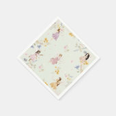 Fairies Wildflower Meadow Bloemen Verjaardag Servet (Hoek)
