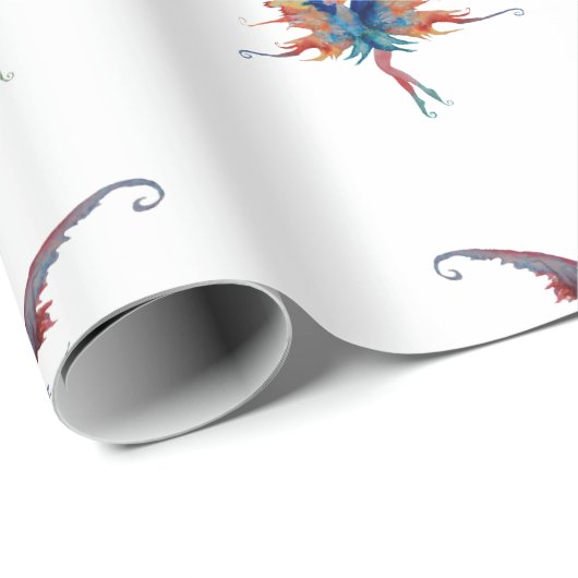 Fairies Wings Matte Wrapping Papier (Rol Hoek)