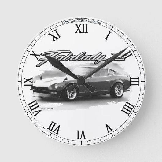 Fairlady Z Clock Ronde Klok (Voorkant)