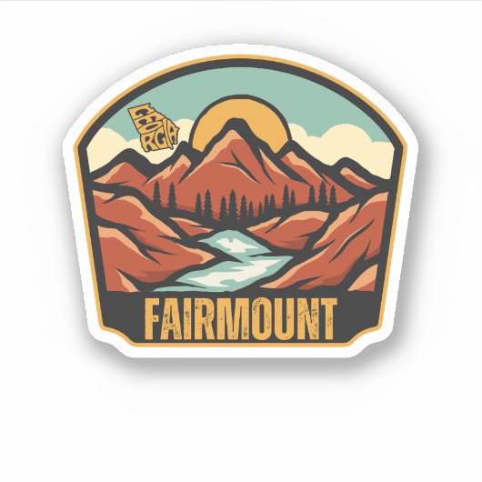 Fairmount, Georgia Sticker (Voorkant)