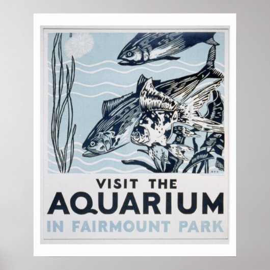Fairmount Park Aquarium  WPA-Poster Poster (Voorkant)